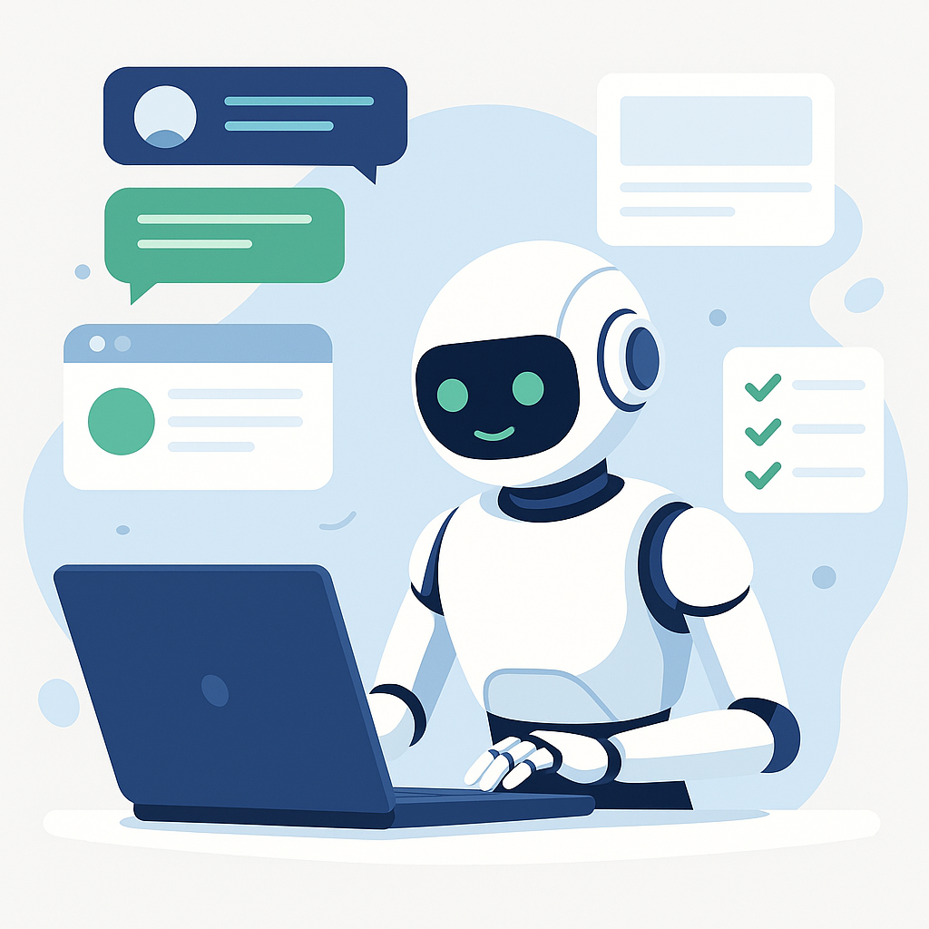 Chatbot interactuando con cliente